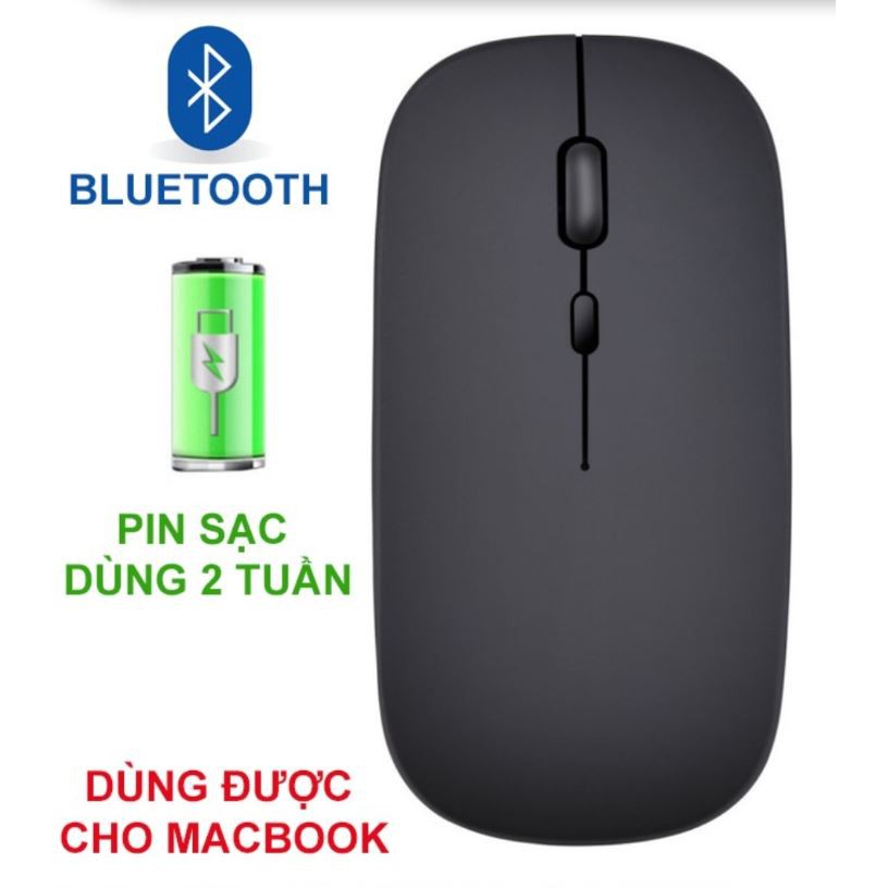 Chuột không dây sạc điện 2 chế độ CAO CẤP Cho Pc / Laptop / Ipad / Phone / Notebook / Tablet /Ti vi ( BH 12 tháng )