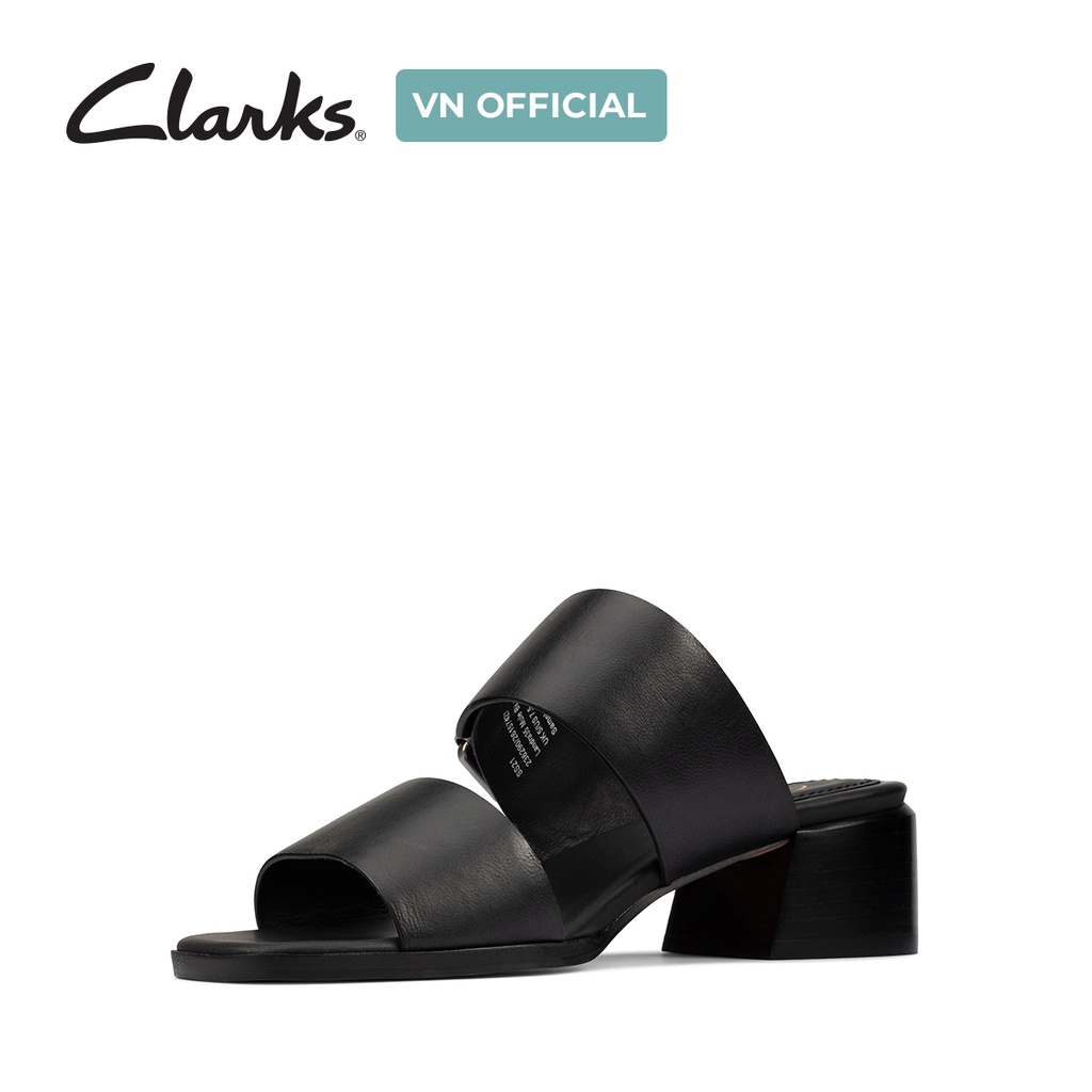 Giày Xăng Đan Da Nữ CLARKS Landra35 Mule màu đen