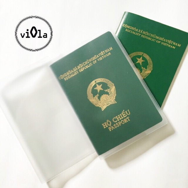 Bọc hộ chiếu (passport cover) nhựa trong