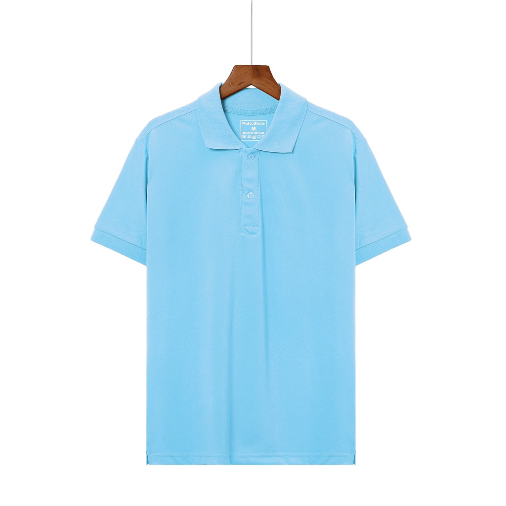 Áo thun polo trơn Nam có cổ bẻ tay ngắn chính Hiệu POLO.STORE Chất cá sấu Cotton 4 chiều mịn mát nhiều màu mới AP05