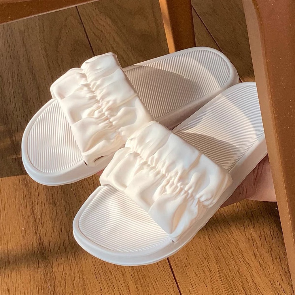 Dép nữ quai ngang bèo nhún phong cách Hàn Quốc siêu dễ thương DiepNgan Clothing