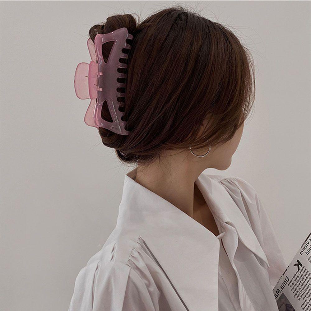 Kẹp Tóc Càng Cua Bằng Acrylic Đơn Giản Ngọt Ngào Hợp Thời Trang Cho Nữ