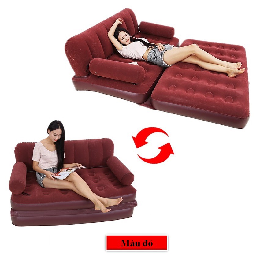 Sofa đệm giường bơm hơi đa năng có kèm bơm