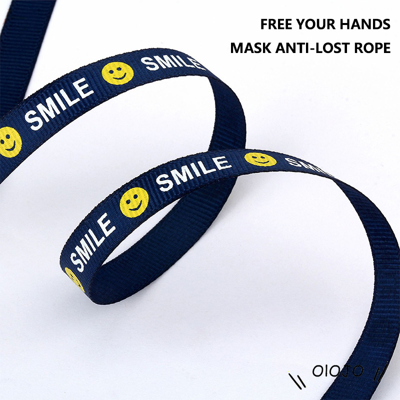Dây Đeo Khẩu Trang Hình Mặt Cười Có Thể Điều Chỉnh
