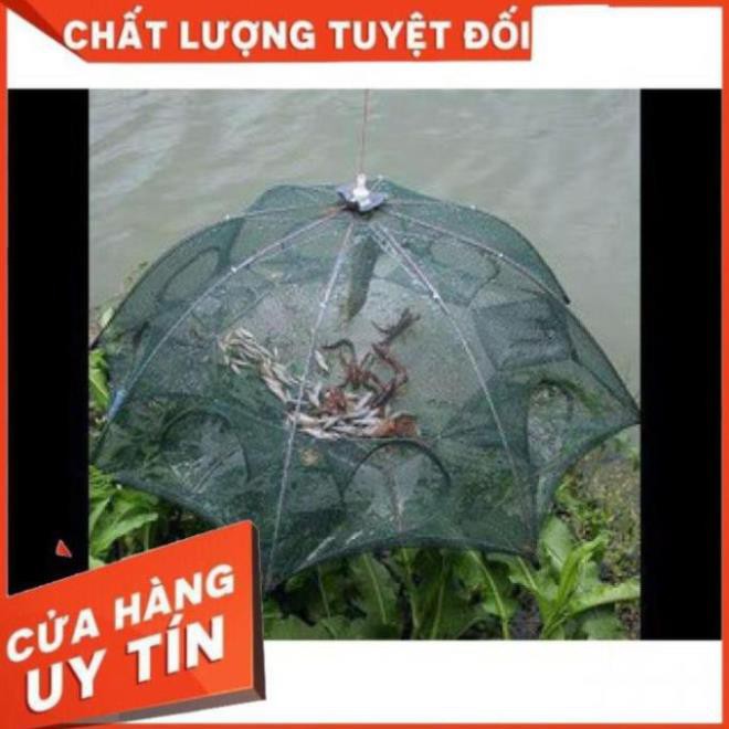 Lồng Ô Bát Quaí Đánh Bắt Cá,Tôm,Lươn,Trạch KHUNG INOX ( TẶNG 1 GÓI MỒI DỤ ) MẮT LƯỚI 1.5 LI CỰC MAU ( LƯỚI CHÀI A LÂM )