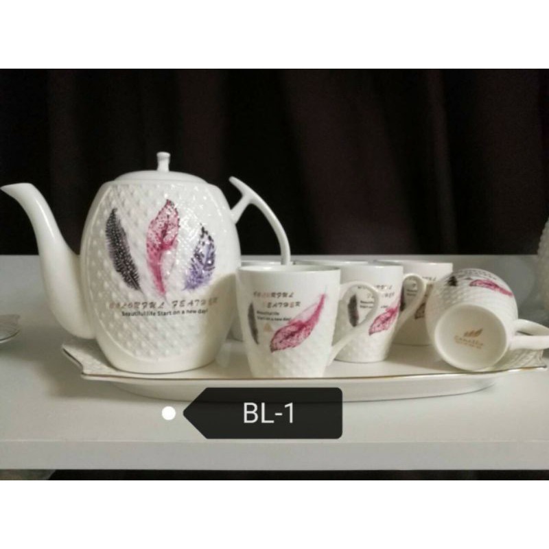 Bộ ấm chén kiểu Hàn Quốc kèm khay | BigBuy360 - bigbuy360.vn