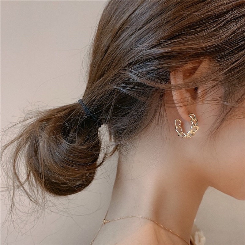 Bông Tai Khuyên Tai Hàn Quốc Hình Chuỗi Xích Phong Cách Hàn Quốc Sang Chảnh Mainia Shop