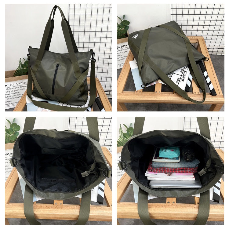Túi Tote Adidas Vải Nylon Túi Nách Công Suất Lớn Trang Chủ Mua Sắm