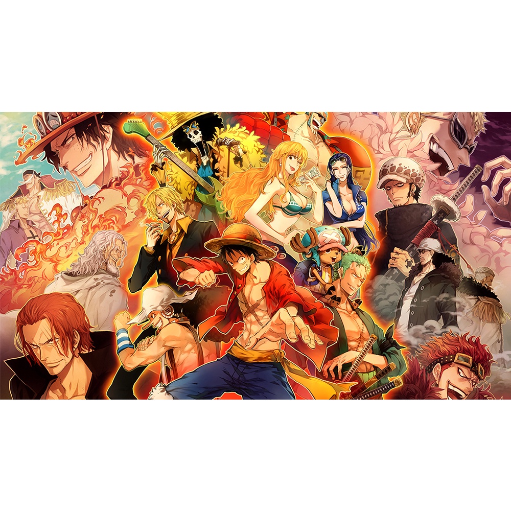 Poster A4 dán tường Anime, decal 21x30 trang trí có keo one piece wallpaper (87), nhận in theo yêu cầu