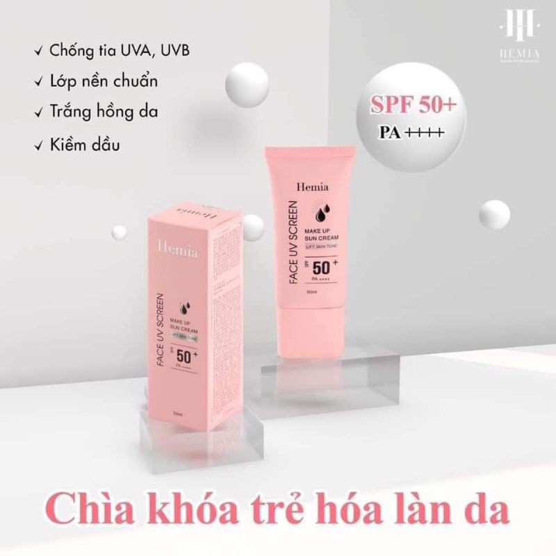 Kem chống nắng Hemia chuẩn chính hãng 100%