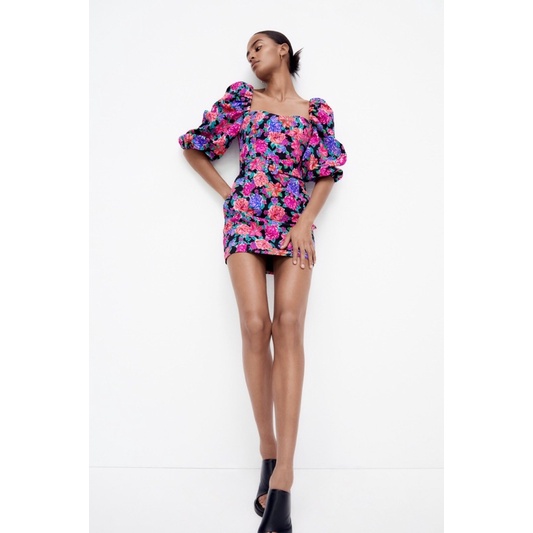 Váy hoa kèm belt ZARA AUTH Size XS