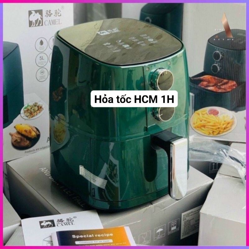 Nồi chiên không dầu Camel - dung tích 6L 7L - Bảo hành - 1 đổi 1( Hình shop chụp)