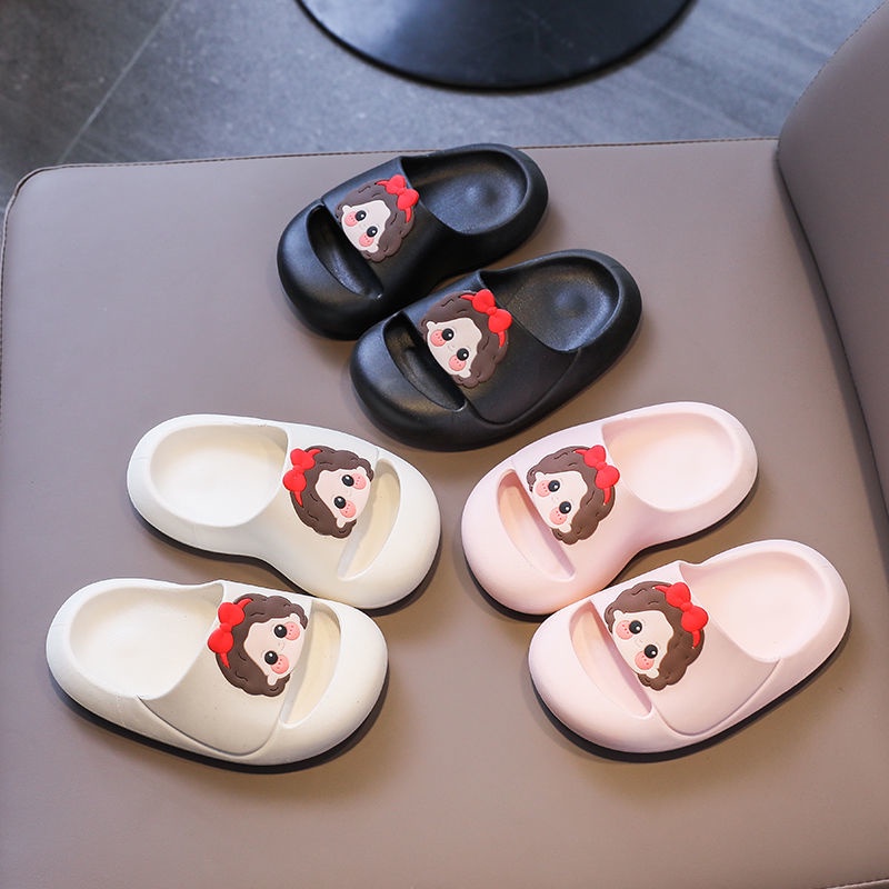 Dép Đi Trong Nhà Đế Mềm Chống Trượt Đính Nơ Thời Trang Mùa Hè Cho Mẹ Và Bé