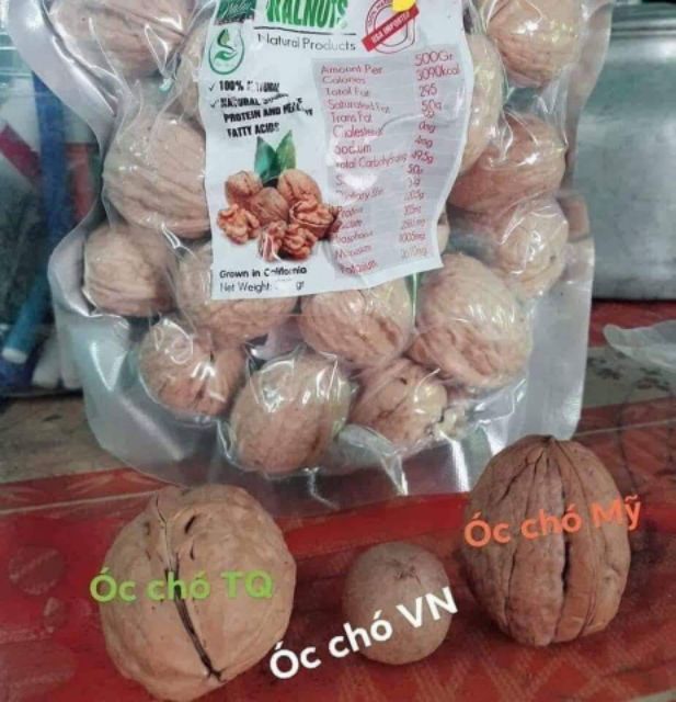 1kg Óc chó mỹ nhân tim nhập khẩu chính hãng