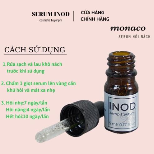 Serum hôi nách  INOD Huyền Phi,tinh dầu hôi nách khử hôi nách, hôi chân, hết thâm sáng da 5ml IU