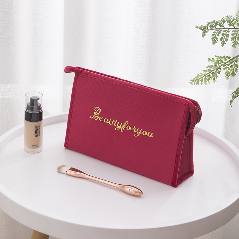 Túi Đựng Mỹ Phẩm Du Lịch Bằng Vải flannel Phong Cách Hàn Quốc