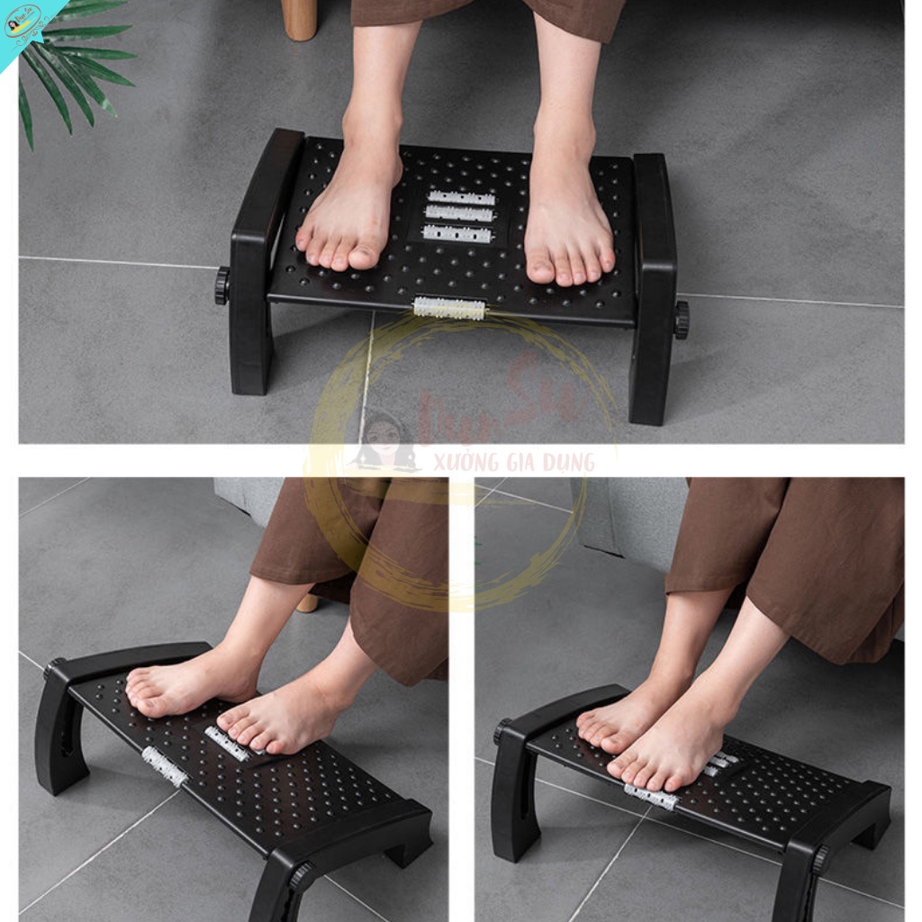 Ghế Kê Chân Văn Phòng Ghế Công Thái Học Ghế Massagase Chân Chống Mỏi Lưng Ghế Gác Chân Có Thể Điều Chỉnh Độ Cao DunSu