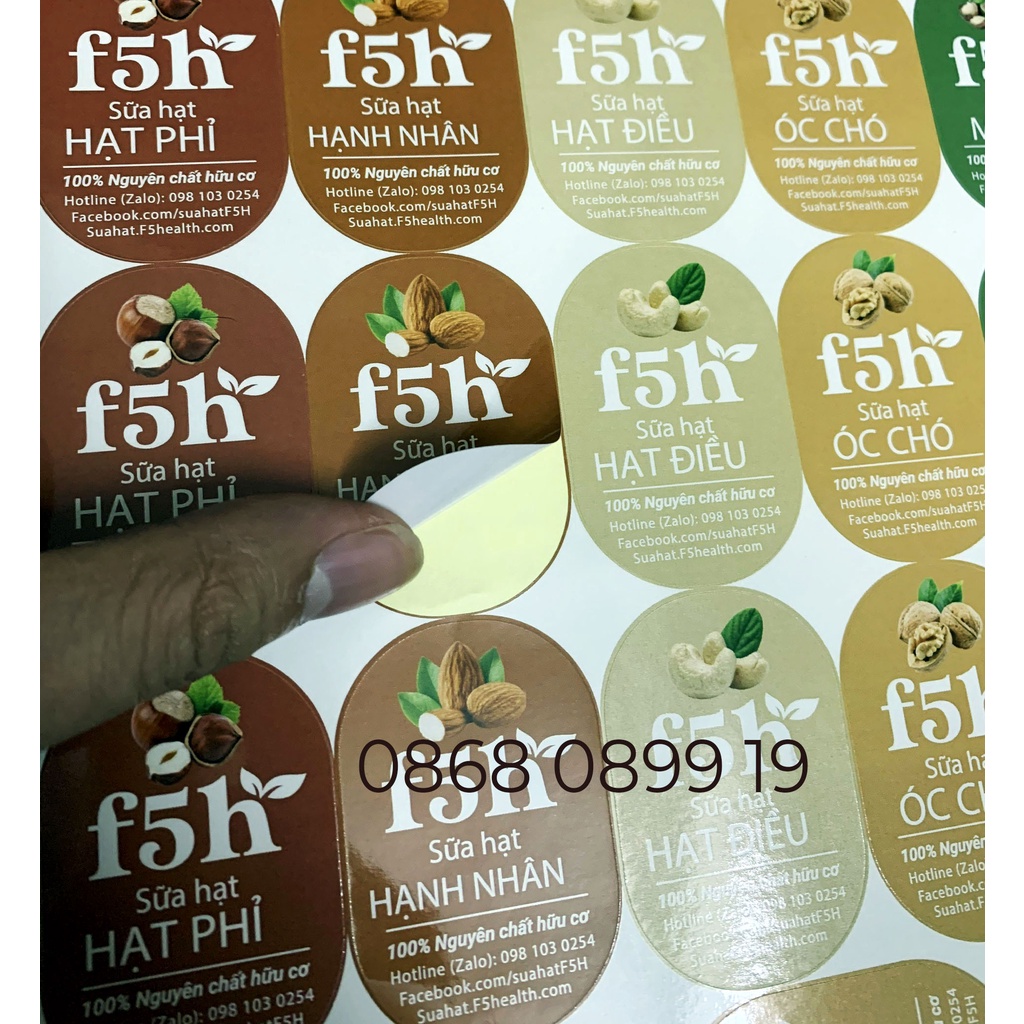 In tem nhãn decal và cắt bế theo yêu cầu riêng, miễn phí tư vấn thiết kế trước khi đặt hàng shopee