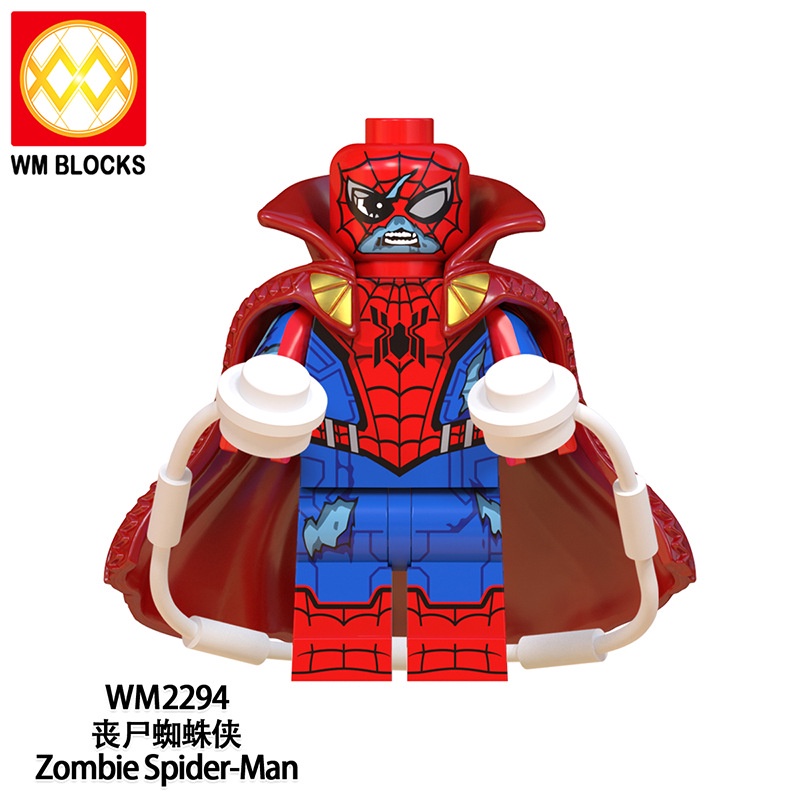 Minifigures Mẫu Nhân Vật  DC MCU Người Nhện Spiderman Thor Thanos Phiên Bản Zombie WM6132