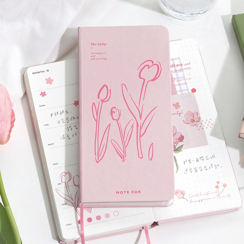 Sổ tay NOTE FOR Slim bìa cứng sổ kế hoạch planner phiên bản FLOWERS