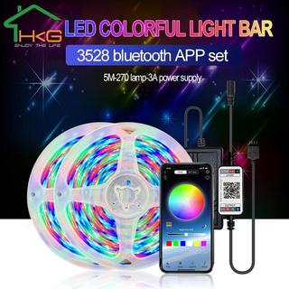 Dây đèn led 5m rgb dc 12v 3528 chống nước hàng mới