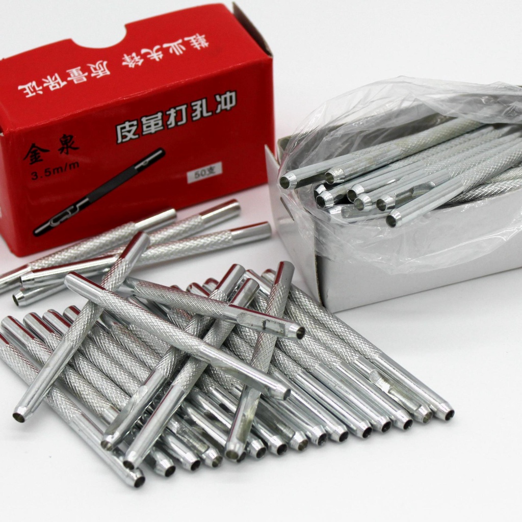 Da Đấm Móng Tay Đấm Đai Thiết Bị Đấm Đai Đấm Kim Thắt Lưng Đấm Dụng Cụ Lỗ Tròn 3.5-4mm