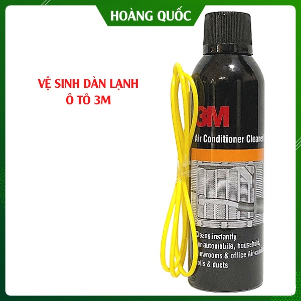 Vệ Sinh Dàn Lạnh, Vệ Sinh Điều Hoà Ô Tô, Dung Dịch Vệ Sinh 3M Air Conditioner Cleaner Foam Dạng Bọt, Hàng Chính Hãng