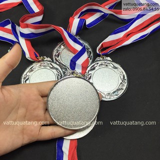 Phôi huy chương lá lúa - màu bạc