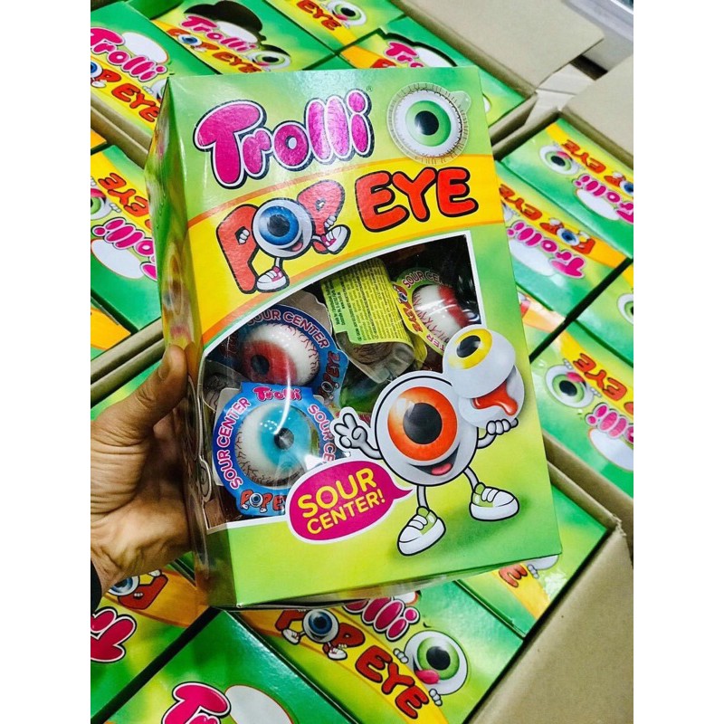 KẸO DẺO CON MẮT TROLLI POP EYE và QUẢ ĐỊA CẦU - NỘI ĐỊA ĐỨC