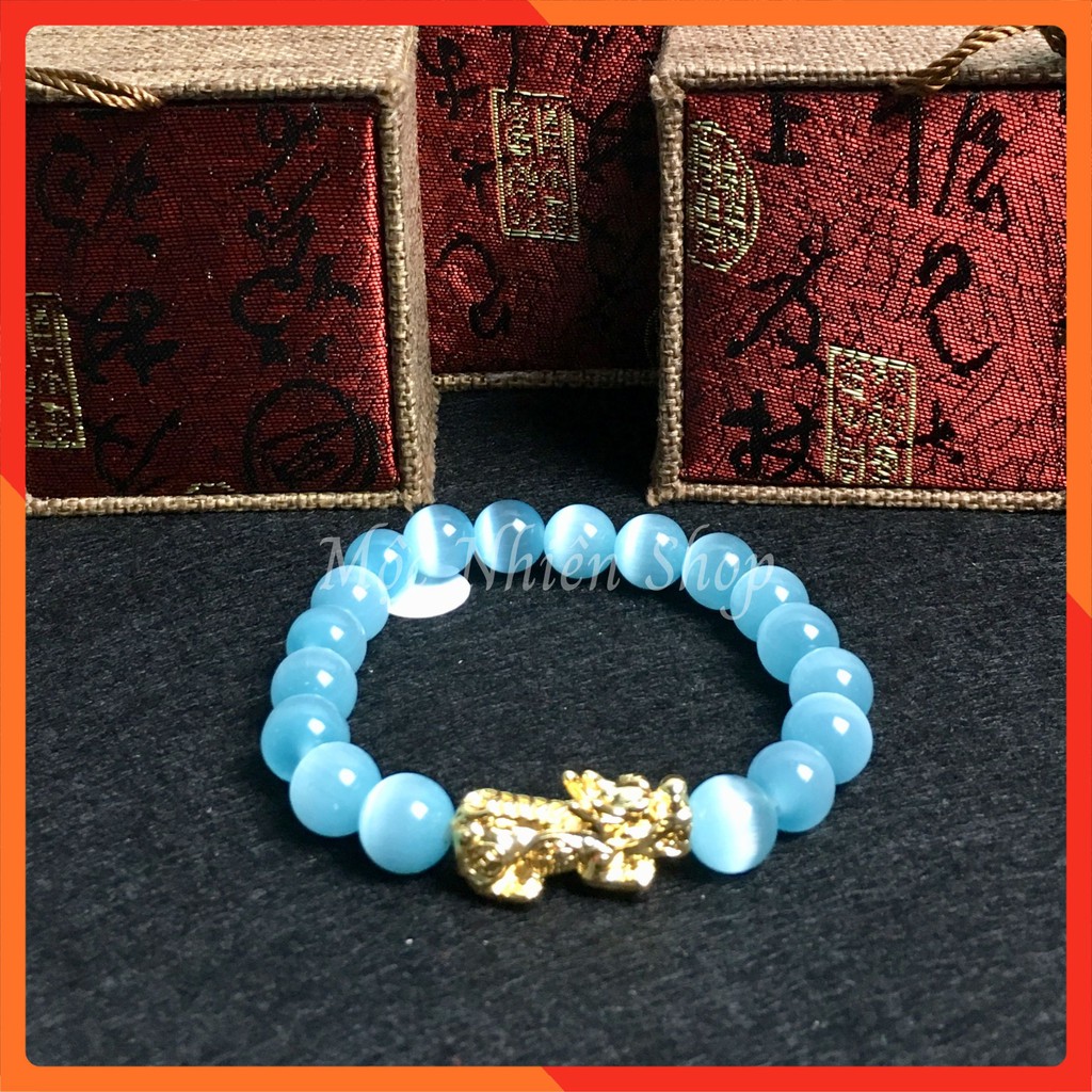 Vòng Tay Đá Mắt Mèo - size 8mm | BigBuy360 - bigbuy360.vn