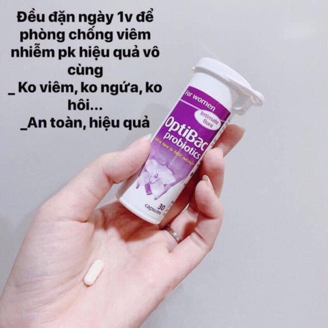 Men Vi Sinh Optibac Tím 30v