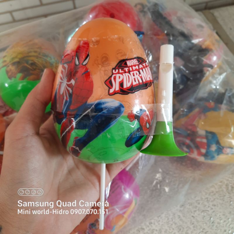 Đồ chơi trứng khủng long công chúa siêu nhân người nhện kẹo bất ngờ