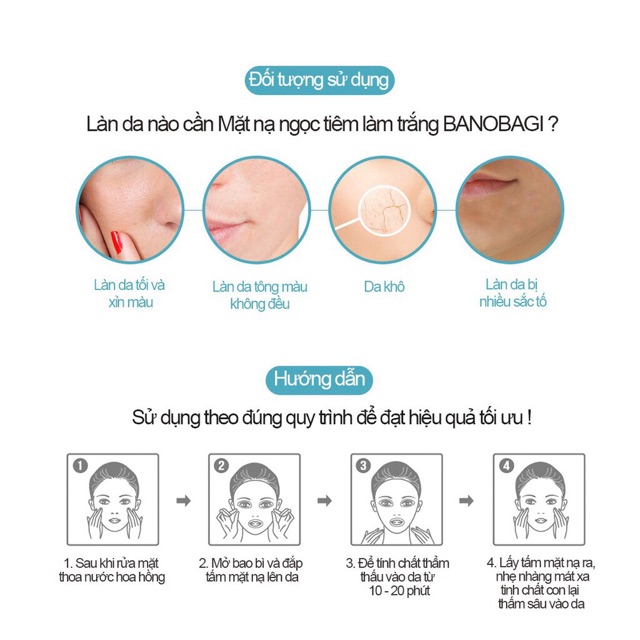 MẶT NẠ BANOBAGI WHITE JADE INJECTION MASK 30ML