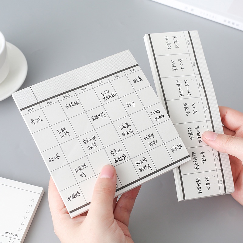 Set 50 tờ giấy ghi chú lên kế hoạch trong tuầ