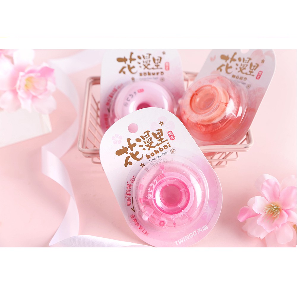 Bút Xóa Kéo Hình Bánh Donut Sakura 5mm*6m