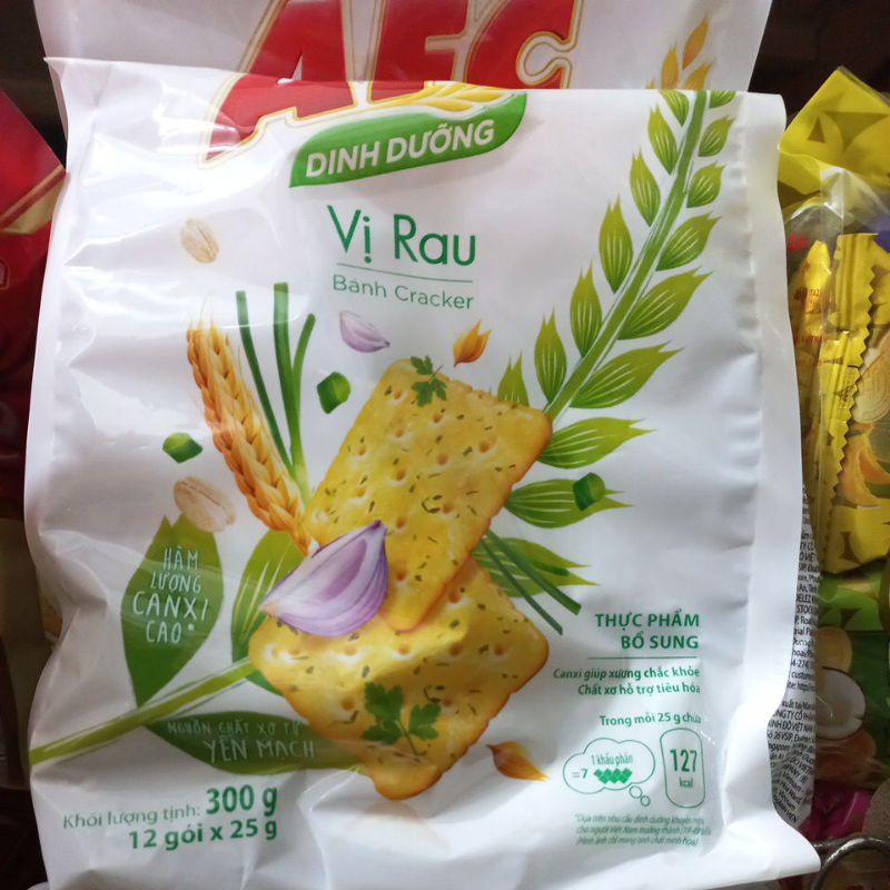 Bánh AFC túi 258g vị rau cải