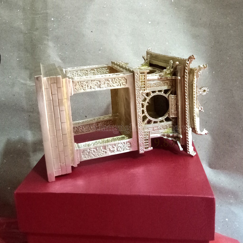 Mô hình khuê văn các văn miếu quốc tử giám 20cm, quà tặng khuê văn các bằng đồng, giá khuê văn các, bán khuê văn các bằn