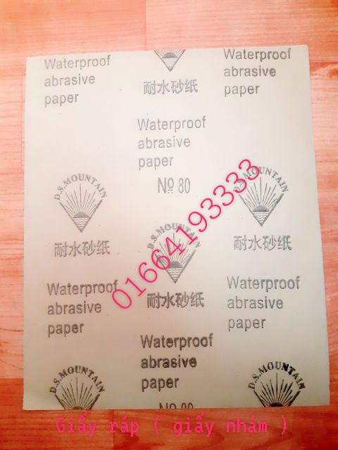 Giấy ráp, giấy nhám combo 10 tờ