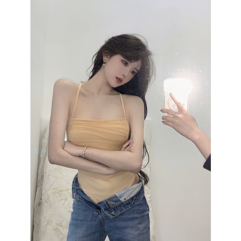 Cocory vn Bộ Bodysuit Hai Dây Dáng Ôm Thời Trang Gợi Cảm Cho Nữ | BigBuy360 - bigbuy360.vn