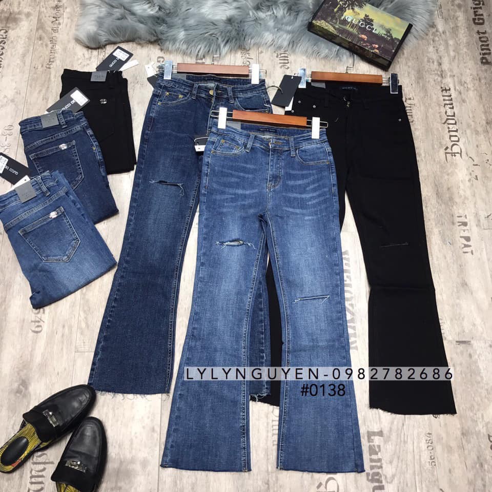 Quần Jeans Loe Rách Cá tính, Form Đẹp, Vải siêu Co dãn