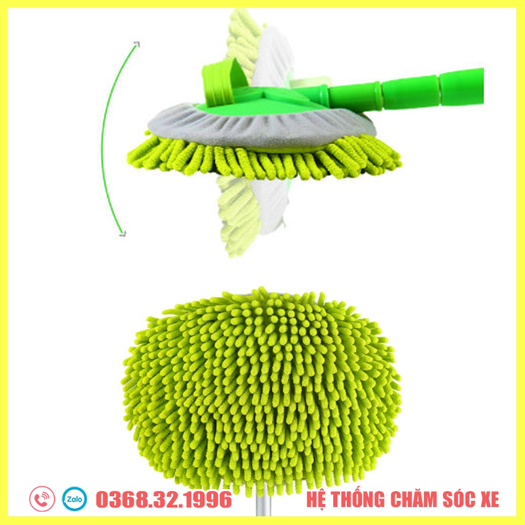Chổi Lau Thành Và Nóc Rửa Xe Ô Tô - Lau Sàn Nhà, Lau Cửa Kính Đa Năng Tiện Dụng