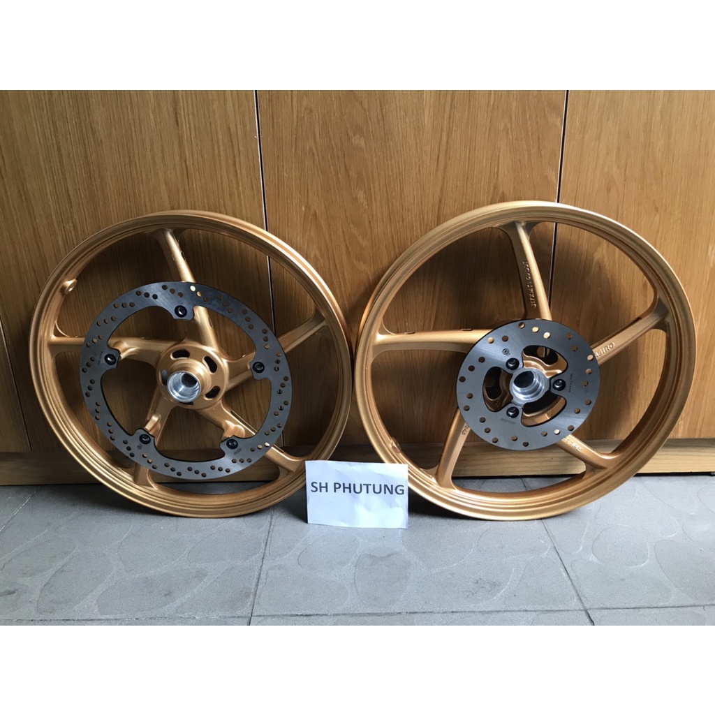 MÂM VÀNH ĐÚC 5 CÂY KIỂU NHƯ RCB RAIDER SATRIA VÀ DÒNG XE ĐỘ LÊN ĐĨA LỚN ZIN THEO XE KHÔNG CHẾ CHÁO