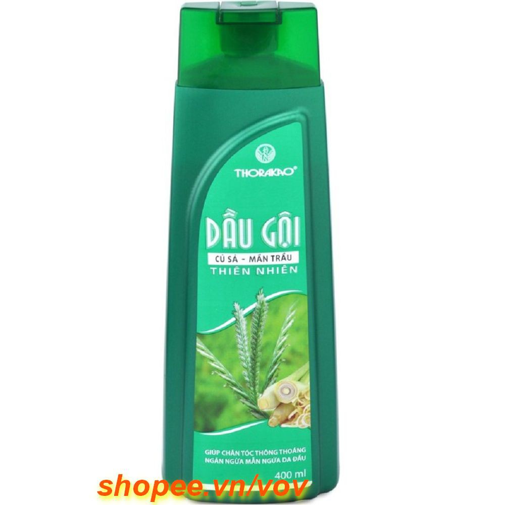 Dầu gội Thorakao Củ sả, Mần trầu 400ml chính hãng