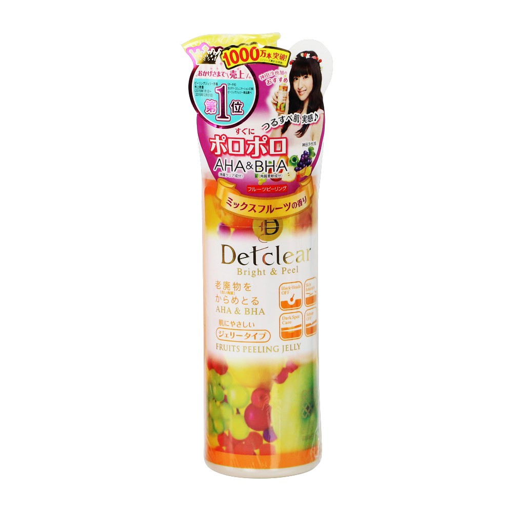 Tẩy Tế Bào Chết Dạng Gel Meishoku Hương Hoa Quả Detclear Bright and Peel Facial Peeling Gel - Mix Fruit 180ml