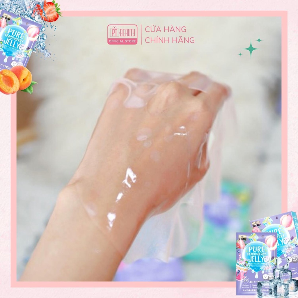Mặt nạ Sexylook Thạch Jelly trắng sáng, giúp đều màu da hộp 3 miếng