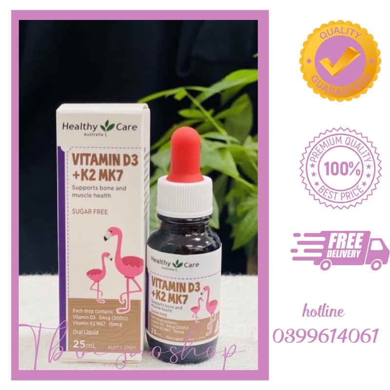 Vitamin D3 K2 MK7 Healthy Care