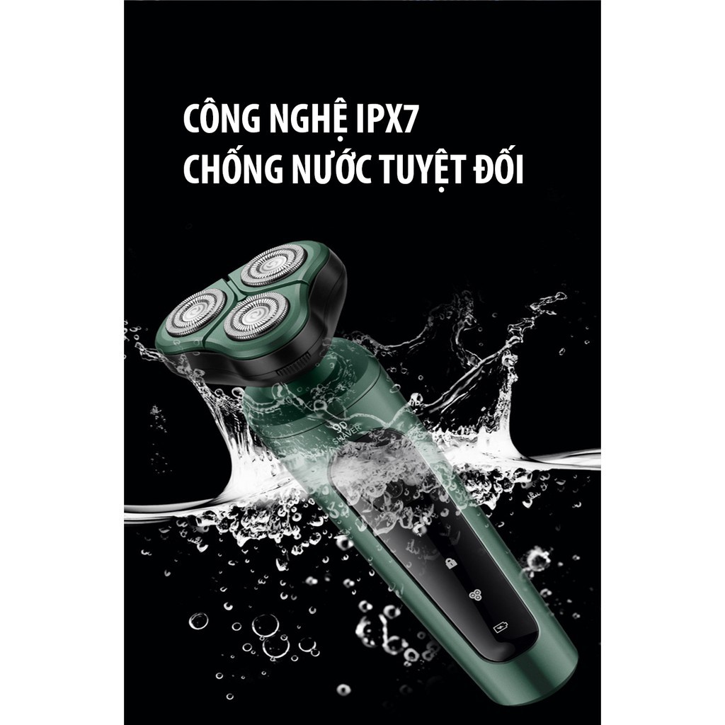 Máy Cạo Râu 9D Shaver - Tặng Kèm 6 Phụ Kiện Cao Cấp MCR03