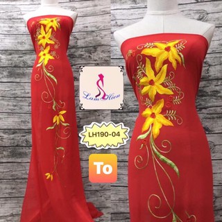 Vải áo dài thêu LH190
