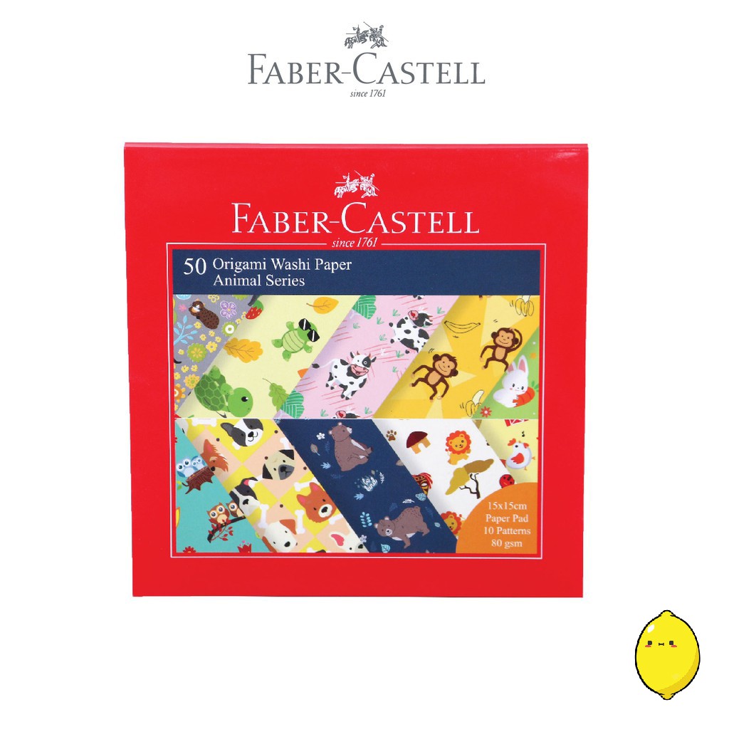 Faber Giấy Gấp Origami Washi Paper 15x15 Animal Series / Animal Series