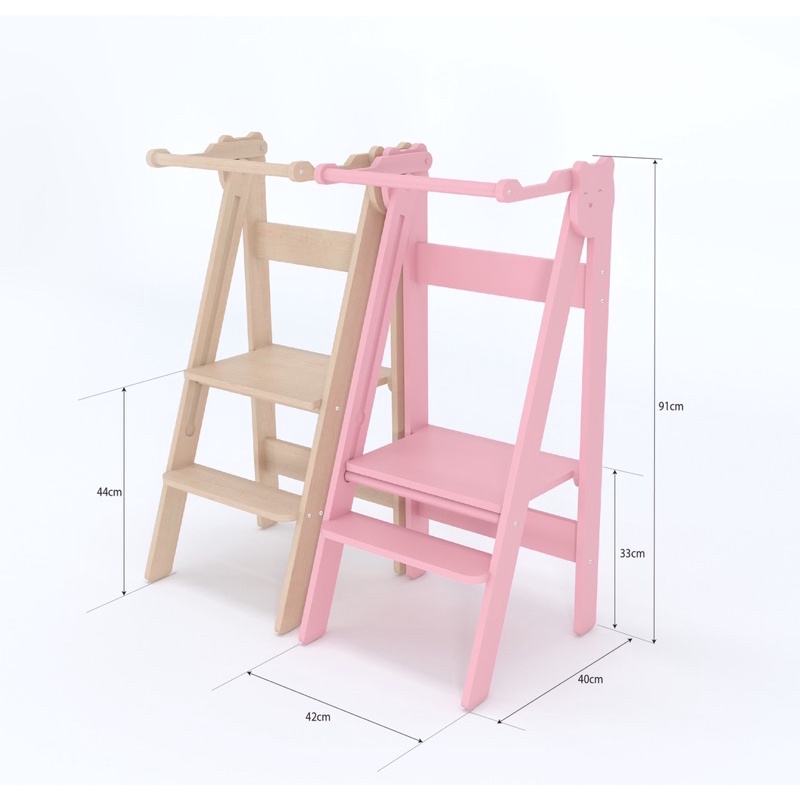 Ghế đứng bếp, ghế rửa tay trẻ em, Learning tower, kitchen helper - tháp hỗ trợ, tháp học tập Montessori cho bé Anhakids